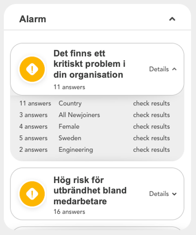 alarm lista alarm lista