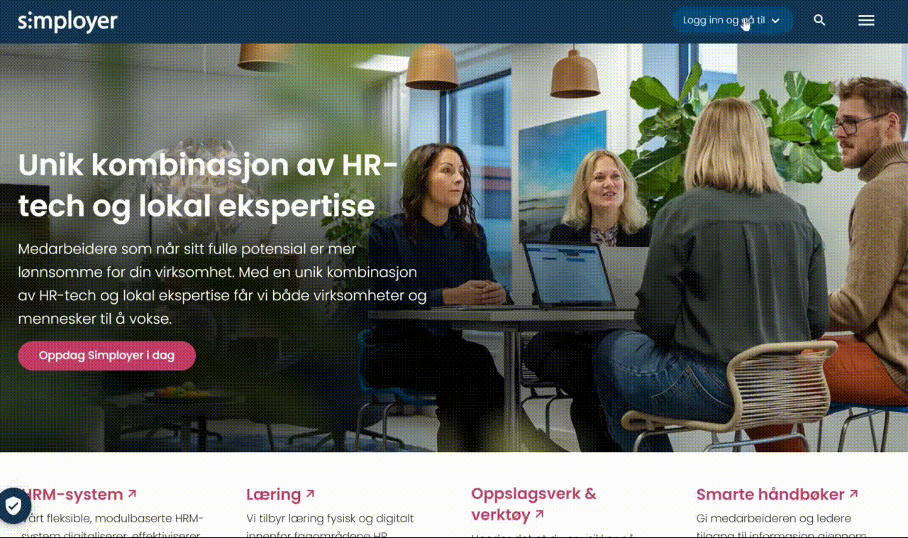 Hvordan logge inn via nettsidene